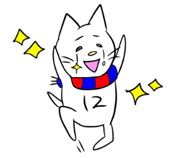 Blue and Red supporter cat (football) sticker #15893156