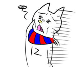 Blue and Red supporter cat (football) sticker #15893169