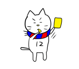 Blue and Red supporter cat (football) sticker #15893184