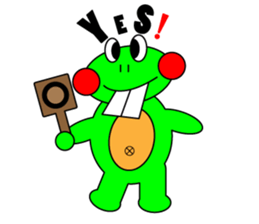 DEBA Frog & Mrs. Rabi sticker #15893235