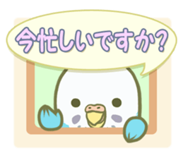 Honorific Ms.Seiko of the budgerigar sticker #15894466