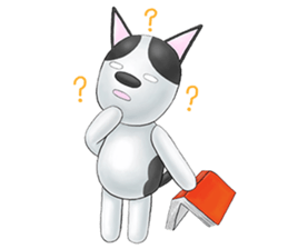 Smelly fart point dog sticker #15894838