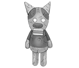 Smelly fart point dog sticker #15894839