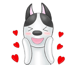 Smelly fart point dog sticker #15894848