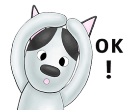 Smelly fart point dog sticker #15894851