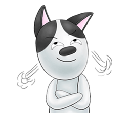 Smelly fart point dog sticker #15894867