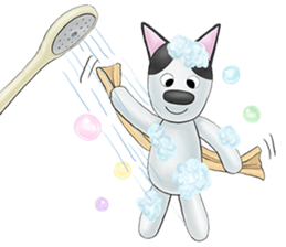 Smelly fart point dog sticker #15894868