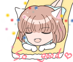 Chiko kittygirl-short hair kittygirl sticker #15894916