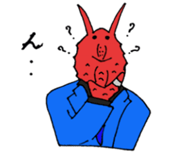 Crab host 2 - Medium-sized host Taraba sticker #15895146