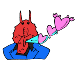 Crab host 2 - Medium-sized host Taraba sticker #15895150