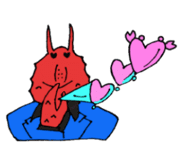 Crab host 2 - Medium-sized host Taraba sticker #15895150