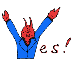 Crab host 2 - Medium-sized host Taraba sticker #15895156