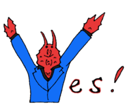 Crab host 2 - Medium-sized host Taraba sticker #15895156