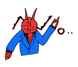 Crab host 2 - Medium-sized host Taraba sticker #15895157