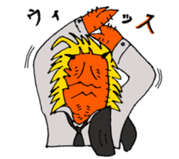 Crab host 2 - Medium-sized host Taraba sticker #15895160