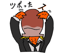 Crab host 2 - Medium-sized host Taraba sticker #15895162