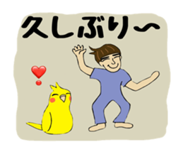 parakeet owner holiday ver. sticker #15895558