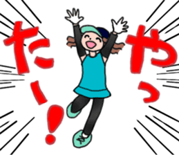 MARATHON GIRL sticker #15895680