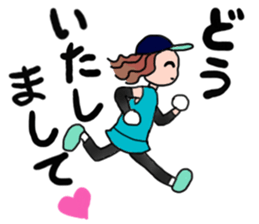MARATHON GIRL sticker #15895683