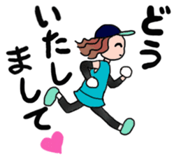 MARATHON GIRL sticker #15895683