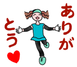MARATHON GIRL sticker #15895685