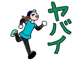 MARATHON GIRL sticker #15895686