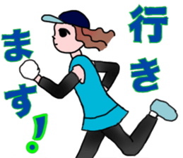 MARATHON GIRL sticker #15895689