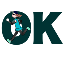 MARATHON GIRL sticker #15895690