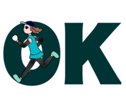 MARATHON GIRL sticker #15895690