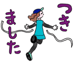 MARATHON GIRL sticker #15895694