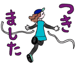 MARATHON GIRL sticker #15895694