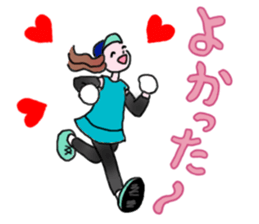 MARATHON GIRL sticker #15895695
