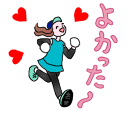 MARATHON GIRL sticker #15895695