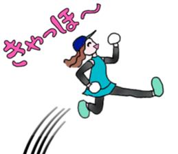 MARATHON GIRL sticker #15895700