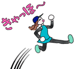 MARATHON GIRL sticker #15895700