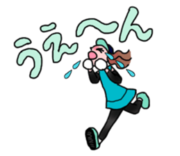 MARATHON GIRL sticker #15895702