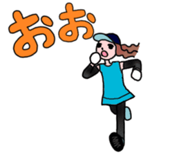 MARATHON GIRL sticker #15895705