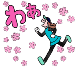 MARATHON GIRL sticker #15895706