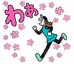 MARATHON GIRL sticker #15895706