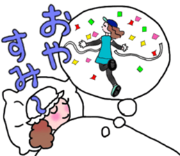 MARATHON GIRL sticker #15895713