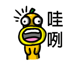 Orange baby (2) sticker #15895886