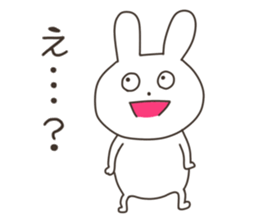 Warm fuzzy rabbit's stamp sticker #15895929