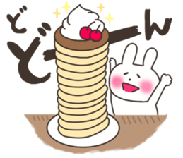 Warm fuzzy rabbit's stamp sticker #15895936