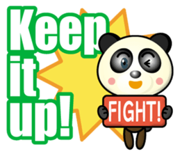 encourage panda sticker #15896098