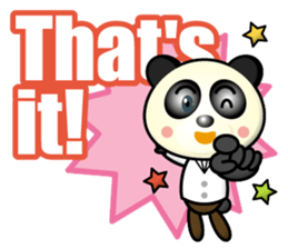 encourage panda sticker #15896099