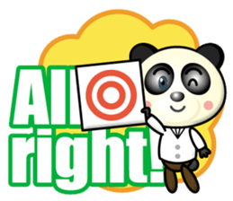 encourage panda sticker #15896100