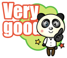 encourage panda sticker #15896101