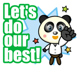 encourage panda sticker #15896103