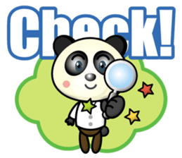 encourage panda sticker #15896104