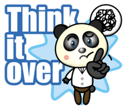encourage panda sticker #15896105
